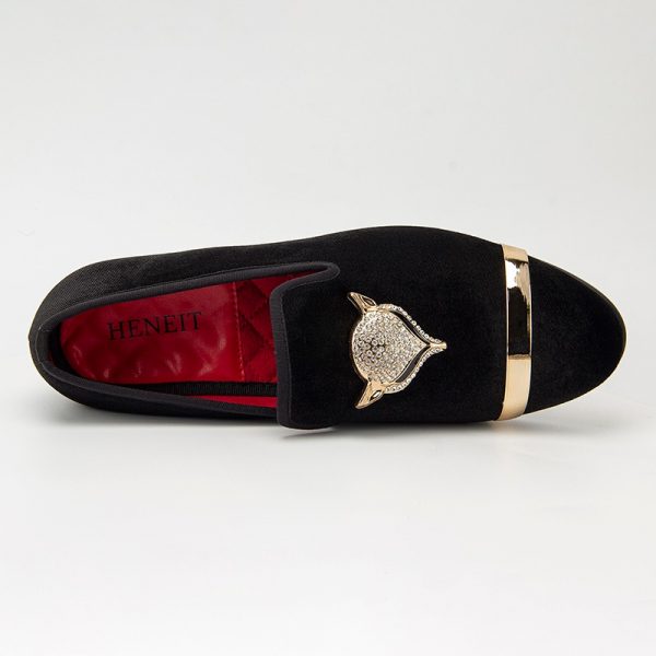 Men's Velvet Dress Loafers, slip-on style with a cushioned insole, perfect for weddings, proms, and formal events, offering both comfort and elegance.